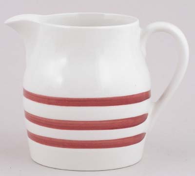 Jug or Pitcher Hooped Churn Red